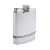 Карманная фляга English Pewter IP901CT с кельтским поясом и держателем пробки. Вид сбоку.