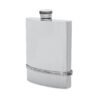 Карманная фляга English Pewter IP901CT с кельтским поясом. Вид сбоку.