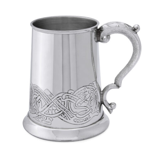 Пивная кружка English Pewter CEL137 "Кельтский орнамент". Вид сверху.