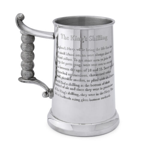 Пивная кружка English Pewter HG170 "Королевский Шиллинг". Вид сверху.