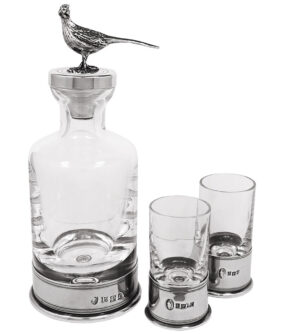 Набор декантер и рюмки "Фазан" English Pewter PHS134