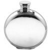 Круглая фляга English Pewter FL242 под гравировку. Вид спереди.