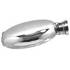 Круглая фляга English Pewter FL242 под гравировку. Вид сбоку.